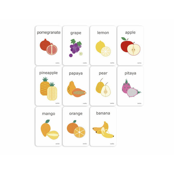 Cognitive Flash Cards - Fruit-Educational-Mier Edu